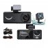 3 Channel Car Dash Cam  F2 0 1080P Full High Definition Dash Camera Front Inside Rear  140 Degree Wide Angle  Motion Detection  Loop Recording black