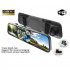 3 Channel Dash Cam 1080P HD Full Touch Screen 170 Degrees Wide Angle Dashboard Camera G Sensor Black