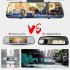 3 Channel Dash Cam 1080P HD Full Touch Screen 170 Degrees Wide Angle Dashboard Camera G Sensor Black