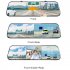 3 Channel Dash Cam 1080P HD Full Touch Screen 170 Degrees Wide Angle Dashboard Camera G Sensor Black