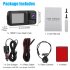 3 Channel Dash Cam 1080P Front 720P Cab 480P Rear Triple Dash Camera IPS Screen Driving Recorder 24Hr Parking Mode Black