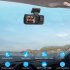 3 Channel Dash Cam 1080P Front 720P Cab 480P Rear Triple Dash Camera IPS Screen Driving Recorder 24Hr Parking Mode Black