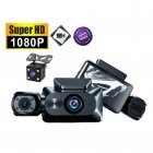 3 Channel Dash Cam Built-in WiFi Front and Rear Inside Dash Camera 1080P Camera