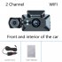 3 Channel Dash Cam Built in WiFi Front And Rear Inside Dash Camera 1080P Three Way Camera Dashboard Night Vision Camera 170  Wide Angle Recorder For Cars Front i