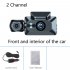 3 Channel Dash Cam Built in WiFi Front And Rear Inside Dash Camera 1080P Three Way Camera Dashboard Night Vision Camera 170  Wide Angle Recorder For Cars Front  