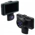 3 Channel Dash Cam Front Rear Inside 1080p Full High Definition Wide Angle Dashboard Camera Ir Night Vision Black