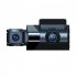 3 Channel Dash Cam Front Rear Inside 1080p Car Camera Parking Monitor Front Windshield Mounting Black