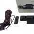 3 Channel Dash Cam Front Rear Inside 1080p Car Camera Parking Monitor Front Windshield Mounting Black