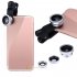 3 In 1 Clip on Cell Phone Camera Lens  180 Degree Fisheye Lens   10X Micro Lens  0 67X Wide Angle Lens for Most Smartphones