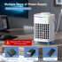3 In 1 Evaporative Air Conditioner Fan Air Cooler With 4 Speeds Led Light 2 Cool Mist 2 8h Timer Cooling Fan White