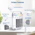 3 In 1 Evaporative Air Conditioner Fan Air Cooler With 4 Speeds Led Light 2 Cool Mist 2 8h Timer Cooling Fan White