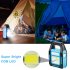 3 In 1 Handheld Solar Rechargeable Led Outdoor  Light For Camping Repairing Emergency Backup Device Style 4  black   blue 