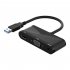3 In 1 Hub Converter Usb 3 0 To Hd mi compatible Vga 1080p Hd Adapter Compatible For Windows7 8 10 11   Os Projector black