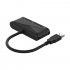 3 In 1 Hub Converter Usb 3 0 To Hd mi compatible Vga 1080p Hd Adapter Compatible For Windows7 8 10 11   Os Projector black