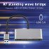 3 In 1 Hub Converter Usb 3 0 To Hd mi compatible Vga 1080p Hd Adapter Compatible For Windows7 8 10 11   Os Projector black