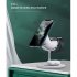 3 In 1 Magnetic Mobile Phone Headset Watch Wireless  Charger Qi Fast Charging Stand Station Dark green
