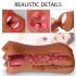 3 In 1 Men Silicone Oral Mouth Aircraft Cup Realistic Vagina Male Masturbation Device Double Hole Sex Toy Skin color