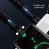3 In 1 Retractable Usb Cable 6a 66w Fast Charging T type Spring Data Cable Compatible For Ios Android Type c black
