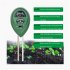 3 In 1 Soil Moister Tester Water Ph Light Test Meter Kit Gardening Tools For Garden Indoor Outdoor green