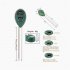 3 In 1 Soil Moister Tester Water Ph Light Test Meter Kit Gardening Tools For Garden Indoor Outdoor green