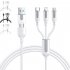 3 In 1 USB C Charging Cable 66W Fast Charging Micro USB Data Cable Cord 1 2m Length Reliable Charging For All Your Devices 1 2 meters black 3A
