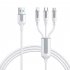 3 In 1 USB C Charging Cable 66W Fast Charging Micro USB Data Cable Cord 1 2m Length Reliable Charging For All Your Devices 1 2 meters black 3A