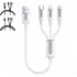 3 In 1 USB C Charging Cable 66W Fast Charging Micro USB Data Cable Cord 1 2m Length Reliable Charging For All Your Devices 1 2 meters black 3A