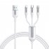 3 In 1 USB C Charging Cable 66W Fast Charging Micro USB Data Cable Cord 1 2m Length Reliable Charging For All Your Devices 1 2 meters black 3A