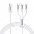 3 In 1 USB C Charging Cable 66W Fast Charging Micro USB Data Cable Cord 1 2m Length Reliable Charging For All Your Devices 1 2 meters black 3A