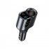 3 In 1 USB Car Charger 12 24V Cigarette Lighter Adapter Multi Ports USB PD Fast Charging Socket Splitter  gray 