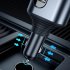 3 In 1 USB Car Charger 12 24V Cigarette Lighter Adapter Multi Ports USB PD Fast Charging Socket Splitter  gray 