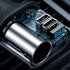 3 In 1 USB Car Charger 12 24V Cigarette Lighter Adapter Multi Ports USB PD Fast Charging Socket Splitter  gray 