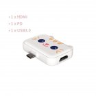 3 In 1 Usb Hub Usb3 1 Type c Docking Station Plug play Multi Splitter Adapter Dock For Ipad Tablet White 3A