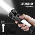 3 In1 Solar Led Mini Flashlight Multifunctional Usb Charging Safety Hammer Torch Work Lights Survival Tools as shown