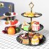 3 Layers Vegetable Fruits Plate Cake Dessert Stand for Wedding Birthday Party 2 
