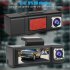 3 Lens Car DVR Driving Recorder G sensor 1080p Front   Rear   Built in Camera Dash Cam black