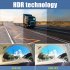 3 Lens Car Driving Recorder 2 Inch HD 1080p Front Rear Video Recorder Night Vision G Sensor Dvr Dash Cam Black