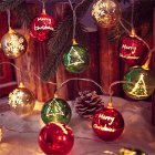 3 Meters 20leds Christmas String Lights 5000LM High Brightness Batteries Powered Snowflake Pentagram Led Fairy Lights with ball