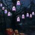 3 Meters 5Led Halloween Witch Hat String Lights Hanging Scary Atmosphere Lamp For Halloween Decoration as shown