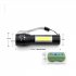 3 Mode Usb Rechargeable High power Flashlight Mini Led Flashlight Torch Light Xml Xpr 1 cob Led Plastic style USB cable