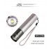 3 Modes Adjustable LED T6 USB Rechargeable Flashlight for Outdoor gray Model 1463 T6
