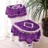 3 PCS Flannel Cashmere Lace Printed Home Decoration Water Tank Cover Toilet Cover Seat Toilet Seat Coffee Three piece suit