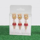 3 PCS Set Outdoor Girl Golf Tees Plastic Golf Holder For Golfers Sport Decoration Protect For Golf Rod Three pieces gift box