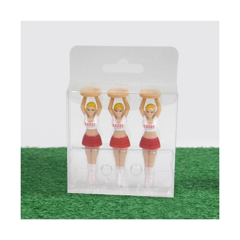 3 PCS/Set Outdoor Girl Golf Tees Plastic Golf Holder For Golfers Sport Decoration Protect For Golf Rod Three pieces gift box
