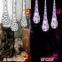 3 Pack Halloween Decoration Hanging Light Up Spider Egg Sacs Halloween Outdoor Indoor Yard Tree Hanging Ornaments purple
