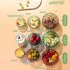 3 Pack Salad Bowls With Lids  Reusable Round Stackable Clear Plastic Sealed Container  Kitchen Food Storage Containers For Cereal Oatmeal Food Fruits blue