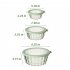 3 Pack Salad Bowls With Lids  Reusable Round Stackable Clear Plastic Sealed Container  Kitchen Food Storage Containers For Cereal Oatmeal Food Fruits blue