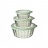 3 Pack Salad Bowls With Lids  Reusable Round Stackable Clear Plastic Sealed Container  Kitchen Food Storage Containers For Cereal Oatmeal Food Fruits green