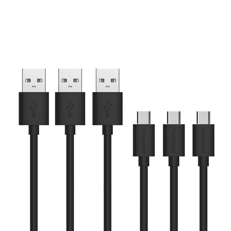 Tronsmart 3 Pack USB to Micro USB Leads