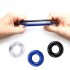 3 Pcs Delay Ejaculation Silicone Penis Ring Men Cock Toys Three color tape packaging